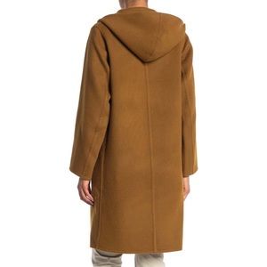 Vince Wool Blend Hooded Coat